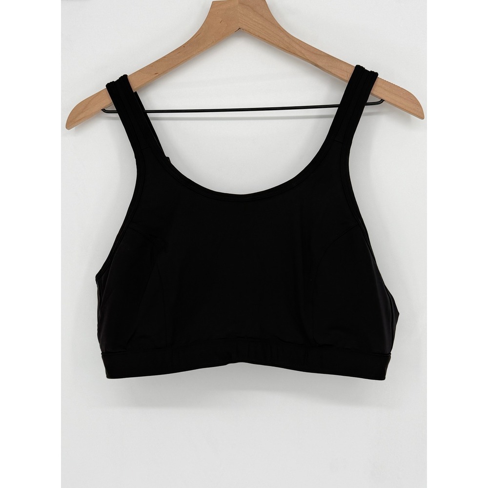 Title Nine Sports Bra 40D Black Adjustable Straps Workout Active Athleisure